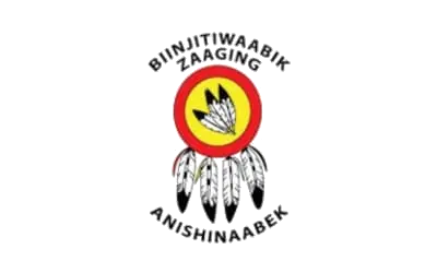 Biinjitiwaabik Zaaging Anishinaabek logo