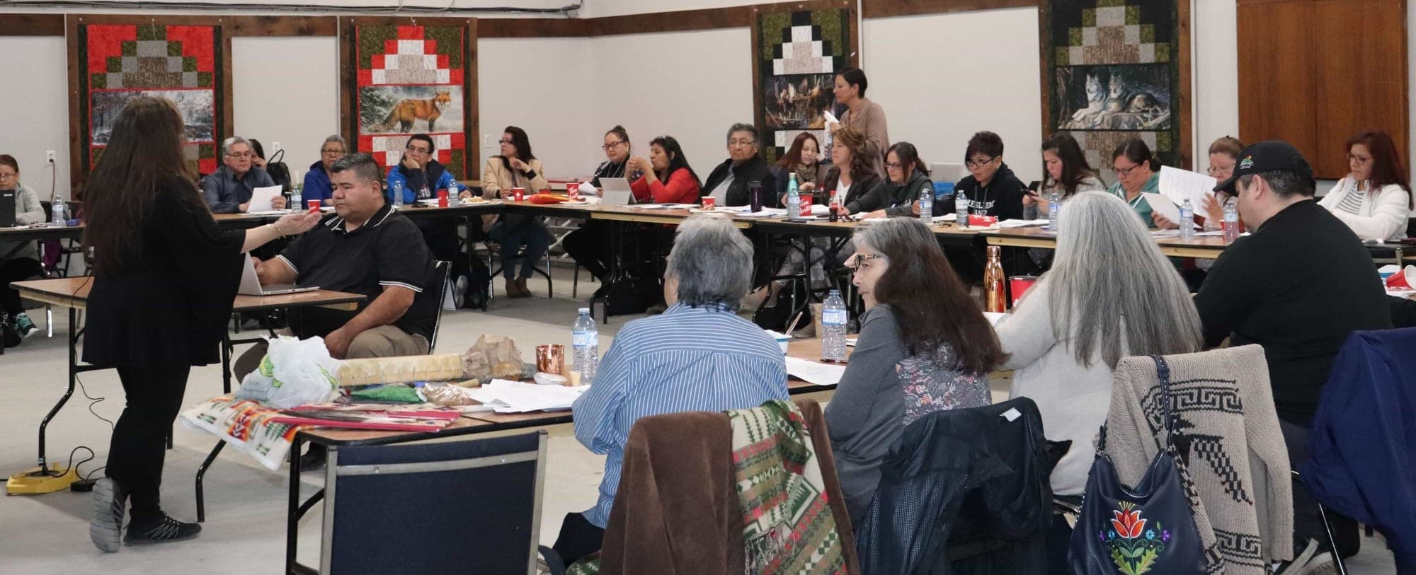 Three ladies and a baby